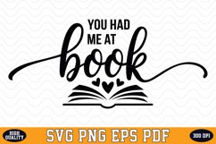 You had me at Book SVG | Quotes | SVG Cut files Product Image 1