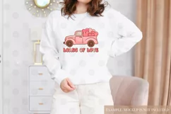 Loads of Love Sublimation | Retro Truck | Valentines PNG Product Image 3