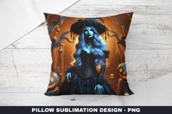 Halloween Witch Pillow Case Sublimation | Pillow Cover Product Image 1