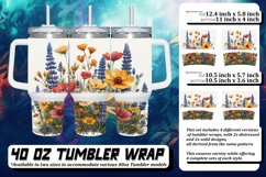 Floral Fantasy 40oz Tumbler Sublimation Product Image 1