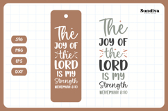 Christian Bookmark Saying SVG | The Joy of the Lord Product Image 3