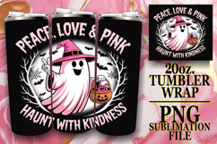 PRESENT OF LAUGHTER 20oz TUMBLER WRAP, Ghost Cancer Product Image 1