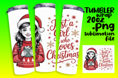 VIVID 20oz Tumbler Artwork , Just A Girl Product Image 1