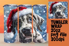 Cute Christmas Dog Wrap Design for Tumbler 20oz Product Image 1