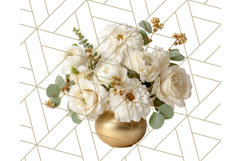 Whimsy Winter Florals Clipart PNG, Christmas Png Clipart Product Image 4