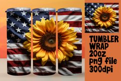 Sunflower Patriotism Sublimation Product Image 1