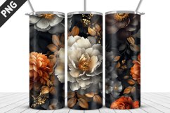 Rose Flowers Tumbler Wrap | Sublimation Design | Tumble PNG Product Image 5