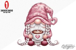 Valentine Gnome Sublimation Clipart - High Quality Design Product Image 4