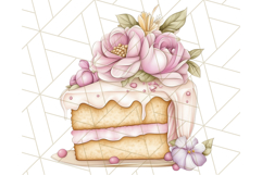 Pastel Tea Clip Art PNG with Sweets and Floral Accents Png Product Image 4