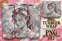 Happy memories 20oz tumbler wrap, Woman Product Image 1