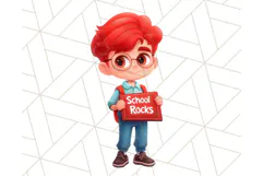 Boy Teacher Clipart PNG, Cute Male Teacher Illustration Product Image 4