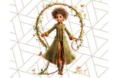 Autumn Circus Performers Clipart Vintage Characters PNG Product Image 4