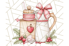 Christmas Cottagecore Kitchen Clipart PNG, Holiday Decor Product Image 4