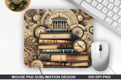 Vintage Mouse Pad Sublimation PNG Design - Mouse Pad PNG Product Image 1