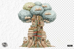 Summer Books Tree Clipart Product Image 1