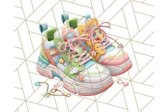 Kawaii City Girl PNG Clipart, Soft Dreamy Style Clip Art Product Image 4