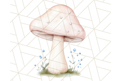 Pastel Blue Fairy Garden Clipart, Enchanted Cottagecore Png Product Image 4