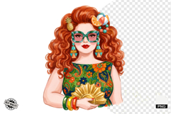 Summer 1950 Girls Clipart Product Image 1