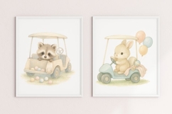 Baby Woodland Animals Nursery Wall Art Tee Time Tots Product Image 3