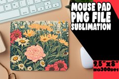 Antique Flower Pattern Mouse Pad Product Image 1