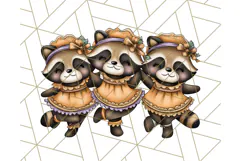 Woodland Autumn Parade Clipart PNG Fall Animals Product Image 4