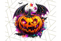 Pumpkin Party Halloween Clipart PNG, Cute Spooky Elements Product Image 4