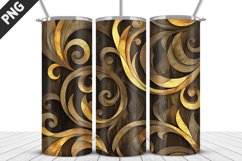 3D Flowers Tumbler Wrap | Sublimation Design | Tumble PNG Product Image 5