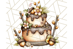 Fall Cake Clipart PNG, Autumn Cakes With Pumpkins Product Image 4