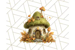 Acorn Village Clipart PNG, Fall Animal Png Product Image 4