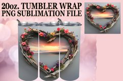 Scenic Splendor: 20oz Heart Frame Design Product Image 1