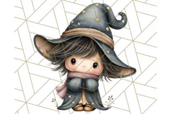 Spooky Little Witches Halloween Clipart PNG Product Image 4