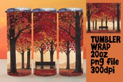 Watercolor Fall Tumbler Wrap | 20oz Sublimation Art Product Image 1