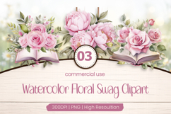 Floral Swag Clipart PNG Product Image 1