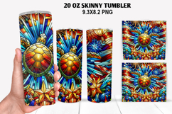 Skinny Tumbler 20oz Wrap Design,4th of july Tumbler PNG Product Image 1