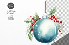 Christmas clipart, Christmas bauble, clipart, Winter clipart Product Image 1