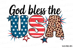 God bless the USA Svg | 4th of July Svg | Svg Cut File Product Image 1