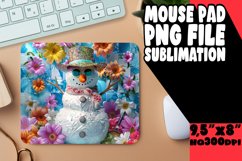 Snowman Wonderland Sublimation Mouse Pad - Holiday Spirit Product Image 1