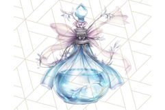 Gothic Fairy &amp; Potion Clipart, Dark Fantasy PNG Printable Product Image 4