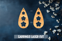 Summer Style Laser Cut Earrings SVG File Product Image 1