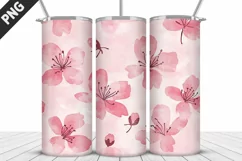 Flowers Tumbler Wrap | Sublimation Design | Tumble PNG Product Image 5