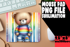 ENCHANTED MOUSE PAD SUBLIMATION STYLE, Teddy Bear Product Image 1