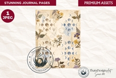 Botanical Herbarium Junk Journal digital paper textured Product Image 1