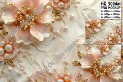 Opulent Golden Flower Delight: Luxurious Scene Product Image 1