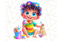 Bright Summer PNG Clipart, Printable Beach Graphics Product Image 4