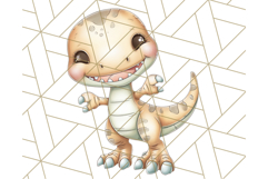 Cute Cartoon Dinosaur Clipart PNG, Prehistoric Animals PNG Product Image 4