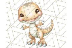 Cute Cartoon Dinosaur Clipart PNG, Prehistoric Animals PNG Product Image 4