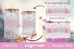 Cancer Can Glass | PNG | 16 Oz | 20 Oz Libbey Glass Product Image 2