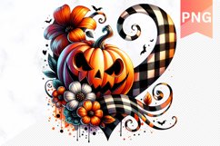 Flowers Halloween Sublimation - Flowers Clipart PNG Design Product Image 1
