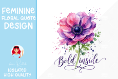 Feminine Floral Design Watercolor Flower Illustration Product Image 1