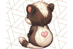 Cute Back View Sitting Animal Clipart PNG From Behind Product Image 4
